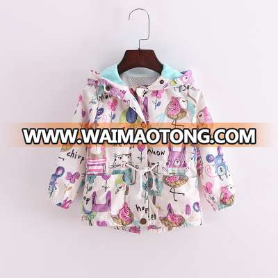 2017 New winter baby girls windproof coat kids winter coat