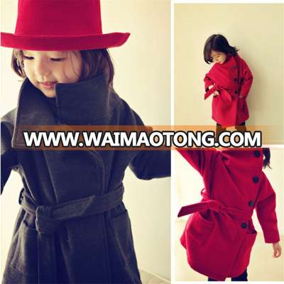 2017 Thicker Children Coat Double High Collar Coat