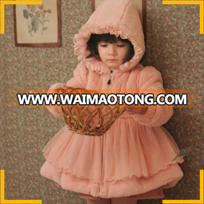 2016 winter kids wholesale winter clothes fur coat children clothing overseas