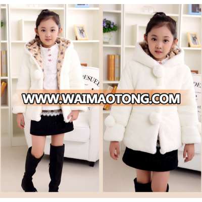 5-11 years sweet beauty girls imitation fur coat, comfortable fashion Autumn and winter coat