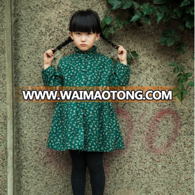 European style fall and winter high-end children's longsleeve dress lavender bottoming dress