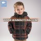 Dave Bella winter baby boys brown plaid down jacket children white duck down padded coat kids hooded outerwear DB6103